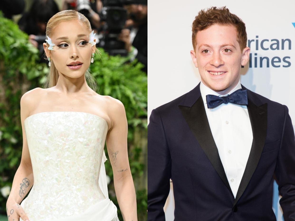 Ariana Grande and Ethan Slater